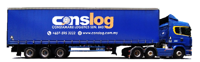 Curtain Side Trailer: Dimension 45ft/3 axles (air ride)